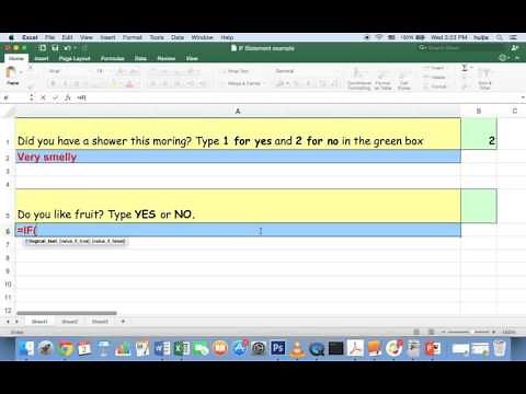 IF Statements with Words - Excel