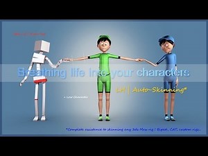 Automatic 3ds Max skinning with biped - LH | Auto-Skin v2.0 | Tutorial | CG-Animation.com