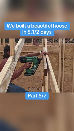 We built a beautiful house in 5.1/2 days Part 5/7 #HomeBuild #DreamHome #ConstructionLife #HouseGoals #Satisfying