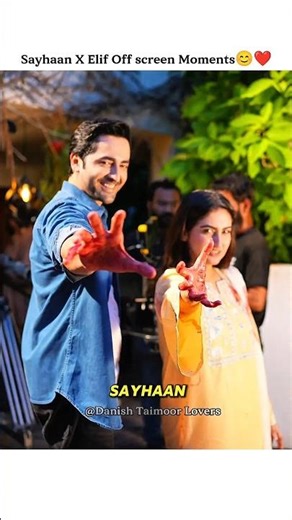 Danish X Hiba Off Screen Moments😊❤️| Humrahi New BTS Video💕 #danishtaimoor #shorts #hibabukhari