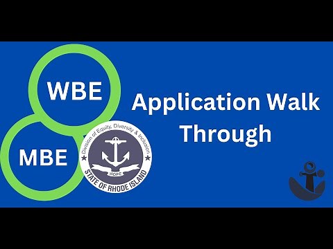 WBE & MBE Certification Application Walk Through