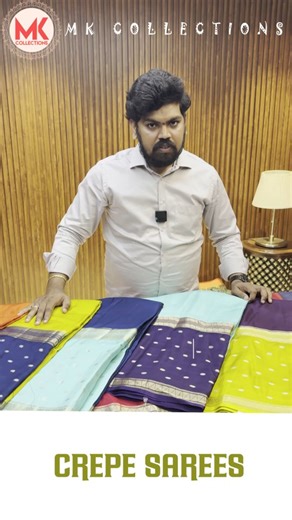 MK Collections on Instagram: "Latest Crepe Sarees Collection | MK Collections | #saree #sarees #silksaree #short MK Collections Please strictly avoid calls, What's app us for faster service For Bookings What's App us on: 9030778887 Address: Kothapet : Narsimha Puri Colony, Huda Colony, Kothapet, Hyderabad, Telangana 500035 Maps Location: https://g.page/r/CRIdOvWZxN4tEAE What's app Number: 9030778887 You can purchase our products here: WHATS APP LINK: https://api.whatsapp.com/message/4QNJYI6EUJ5V