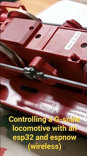 controlling a g scale garden railway locomotive with an esp32's via espnow
