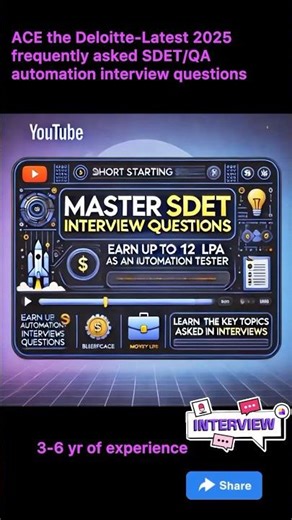 SEP 2025--Interview Questions asked for Automation QA JAVA | SDET/QA Automation.