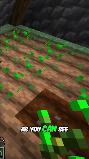 Minecraft Farm Tutorial: From Seeds to Harvest! #shorts