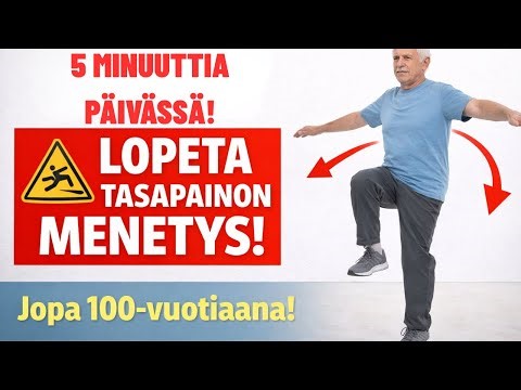 Tämä 5 minuutin harjoitus estää kaatumiset — jopa 100-vuotiaana!