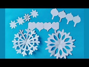 Easy Paper Snowflakes & Heart Chains | DIY Papercraft Ideas