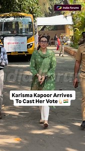 10K views · 236 reactions | Karisma Kapoor arrives at the polling booth to cast her vote, proudly exercising her democratic right and encouraging citizens to take part in the electoral process.  . . . [Karisma Kapoor, Karisma Kapoor voting, Karisma Kapoor arrives to vote, Bollywood celebs voting, Indian elections] | India Forums | Facebook