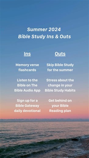 As long as the earth remains, there will be planting and harvest, cold and heat, summer and winter, day and night.” Genesis 8:22 (NLT) How did you experience your Bible Study differently in the Summertime? Use Bible Gateway Plus wherever you go this Summer! Learn more here: https://bit.ly/3UYnSa6 | Bible Gateway