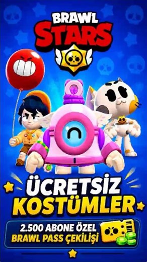 🎁 FREE Costumes! Scout Gus, Bell Nani, Calico Kit + 2500 Subscriber Brawl Pass Giveaway! #brawlstars