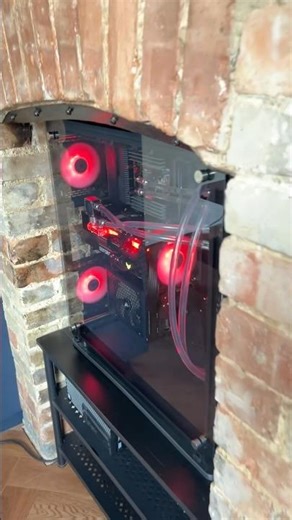 How to convince wifey to let you build a fireplace-embedded PC masterpiece #fireplacepc #pcbuild