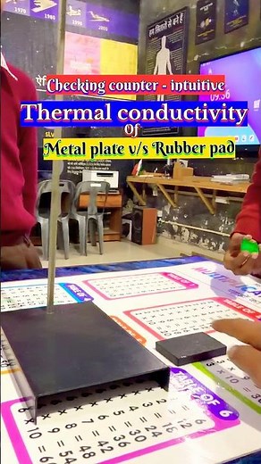 👨🏻‍🏫Thermal conductivity : metal plate vs rubber pad