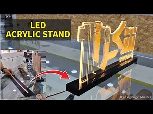 How to Make LED Name Stand Sign | Full Acrylic Signage Process