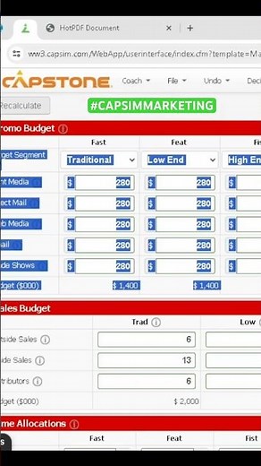Win Capsim/capstone business simulation Marketing #businessgame #shorts #capsim #businesssimulation