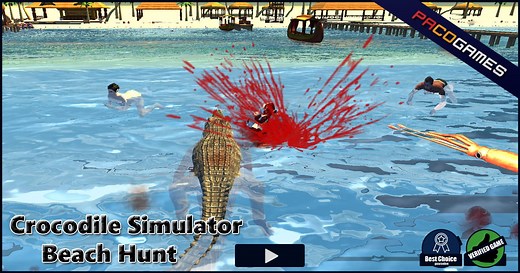 Crocodile Simulator Beach Hunt | Play the Game for Free on PacoGames
