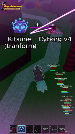 Kitsune and Cyborg V4 Transformation Guide | Blox Fruits Gameplay