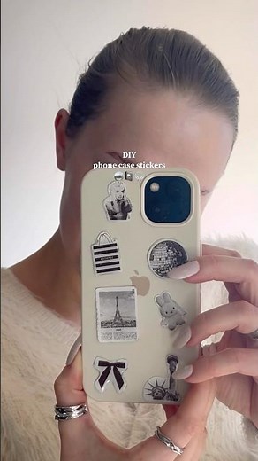 DIY phone case stickers🪩📓#stickers #handmadestickers #phonecasedesign