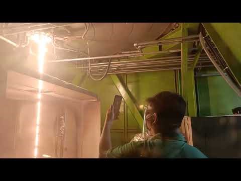 lava flow down of ceramic fiber production line