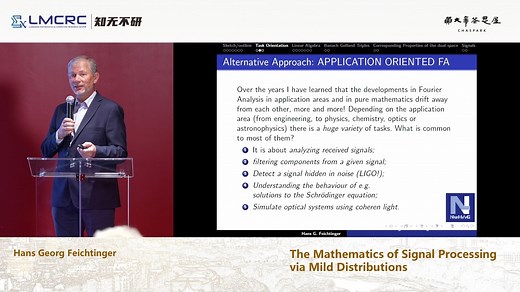 【LMCRC Workshop】12.The Mathematics of Signal Processing via Mild Distributionse