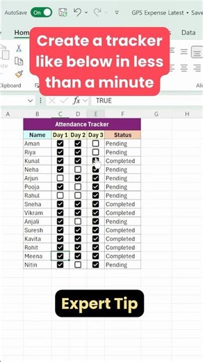 MS Excel AUTOMATE ATTENDANCE TRACKER | IF Formula Series #excel #exceltutorial #tutorialexcel