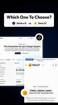Shadcn vs DaisyUI: Which One To Choose?