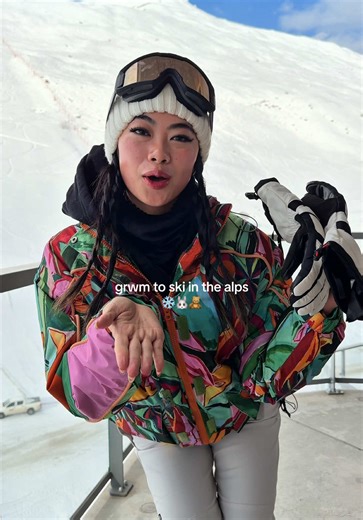 let's get dressed to go skiiing ❄️🐰 we're in the French alps, here's our day 1 ski outfits! @ClubMed turtleneck @Camila Coelho hoodie @Aritzia snow bib @Airblaster thermals & socks @Amazon jacket @FARM Rio @nuuly glasses @Oakley gloves @northface #ski #outfits #snowboarding #fashion #skiing
