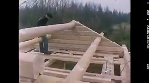 53K views · 619 reactions | How to build a log cabin the old way ......
