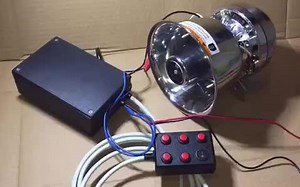 让你见识一下什么叫中国制造的牛逼玩意儿！星际警报器CJB40BD摩托车警报器正在使用忽悠人的银钢喇叭做综合测试！