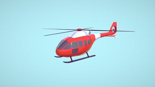 Low Poly Helicopter - Download Free 3D model by antonmoek