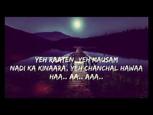 Yeh Raaten Yeh Mausam Lyrics Video | Sanam ft. Simran Sehgal
