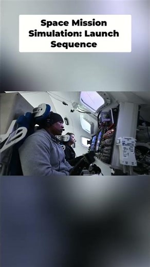 Astronaut Launch Simulation: Countdown to Power #shorts #nasa #space