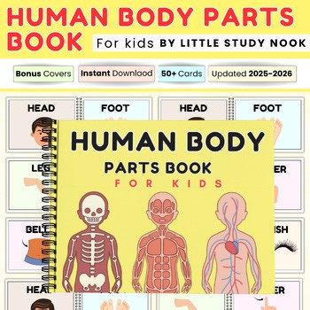Human Body Parts Worksheets | Preschool Science for Kids | Printable & Digital