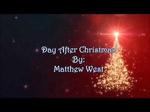 Matthew West Day After Christmas (Lyric Video)