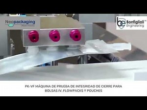 PK-VF para prueba de integridad en IV Bags, Flowpacks y Pouches