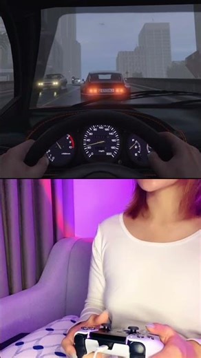 Driving on a Rainy Day is so Cozy #gta5 #asmr #ps5 #gameplay #gaming #relaxing #car #driver #sleep