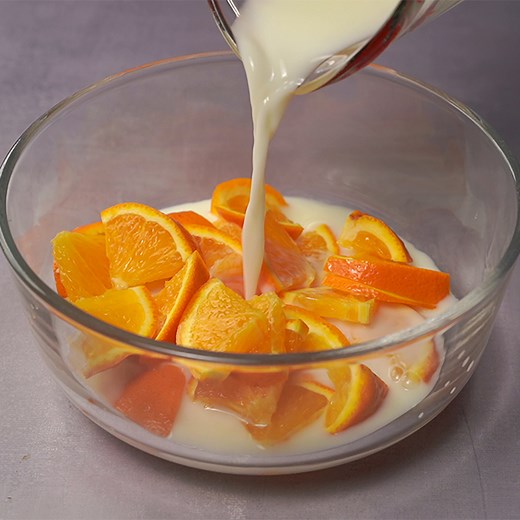 2.3M views · 10K reactions | Add milk into orange, you'll be satisfy with the result!! | Yummy Recipes | Facebook