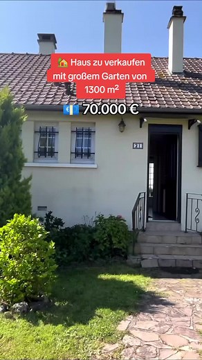 70.000 € Haus mit 1.300 m² Garten – 5 Schlafzimmer, Kamin