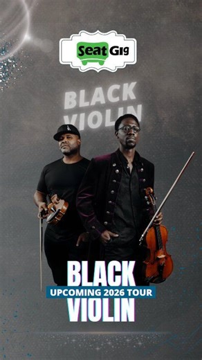 Black Violin Live Tour 2026! Experience the powerful fusion of classical strings and modern hip-hop as Black Violin takes the stage! From electrifying performances to genre-bending magic, this show will leave you inspired and energized. Grab your tickets now on Seatgig! #BlackViolin #BlackViolinTour2026 #ClassicalMeetsHipHop #LiveMusic #ConcertNight #SeatGig #MustSeeConcert #OnStage #EpicShow #MusicFusion #ViolinVibes | Seatgig