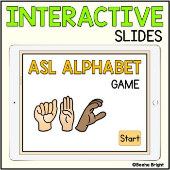 ASL Alphabet American Sign Language Game Google Slides™ and PowerPoint