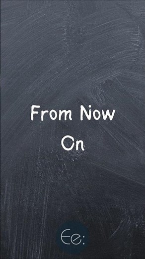 From Now On ⏳➡️ What Does It Mean? English Explained #phrases #expression #meaning #esl #tips