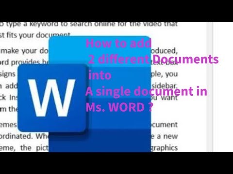 How to combine 2 documents into one? #techmaster #howto #tuitorial