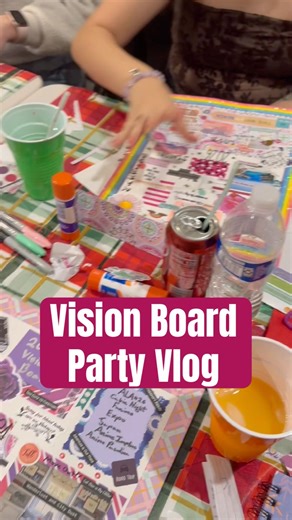 Vision Board Party Vlog #visionboard #visionboardparty #partyinspo