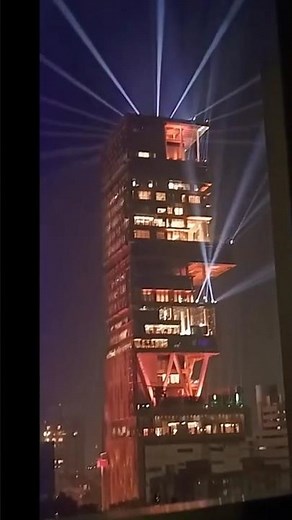 $2 Billion Mansion in Mumbai | Inside Mukesh Ambani’s Antilia 🏡💰#shorts