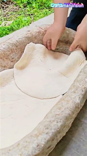 Traditional Chinese featured pasta making: Stone pot baked pancake