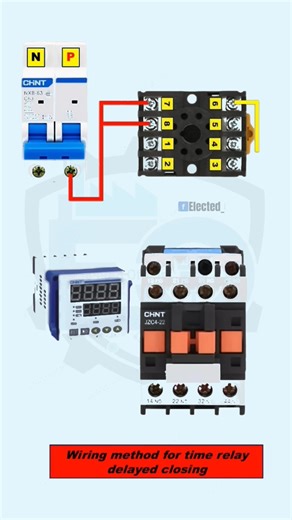 Time Delay Relay Wiring _ Timer Relay Connection #ElectedOfficial #ElectricalTips #DIYElectric #ElectricProjects #HomeElectrical #TechTutorial #LifeHacks #ElectricalHack #timerelay | 𝐄𝐥𝐞𝐜𝐭𝐞𝐝 𝐎𝐟𝐟𝐢𝐜𝐢𝐚𝐥