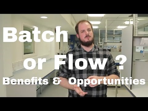 Batch or flow manufacturing in chemistry? Problems & opportunities in switching to flow.