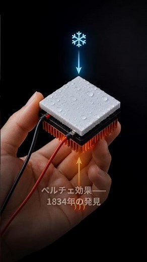 なぜ電流を流すだけで片面が凍りつくのか——ペルチェ効果の正体｜30秒物理