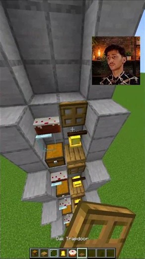 Minecraft Fastest Ladder 😎 #minecraft