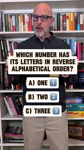 Find the Number with Letters in Reverse Alphabetical Order