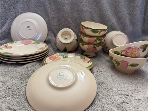 Vintage Franciscan Dessert Rose Pattern: Bell, Cups Saucers, Dessert Bowls, Small Plates - Etsy